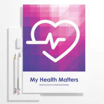 The My Health Matters folder on a desk.