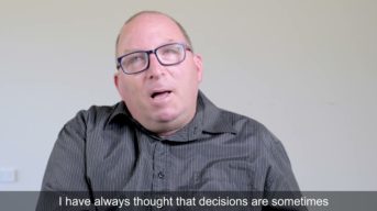 Frank talks about making decisions.
