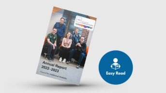 Thumbnail for the 2022 to 2023 Annual Report with an Easy Read logo.